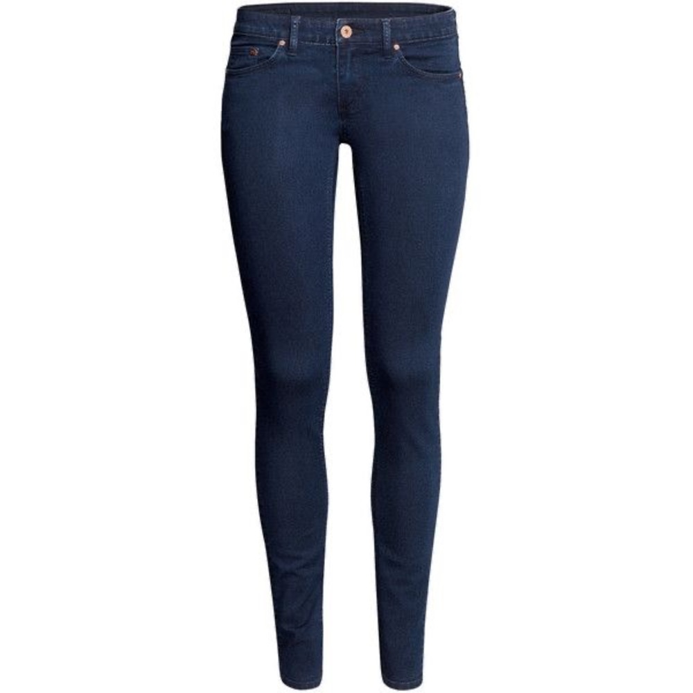 H & M Skinny Low Waist Dark Wash Jeans